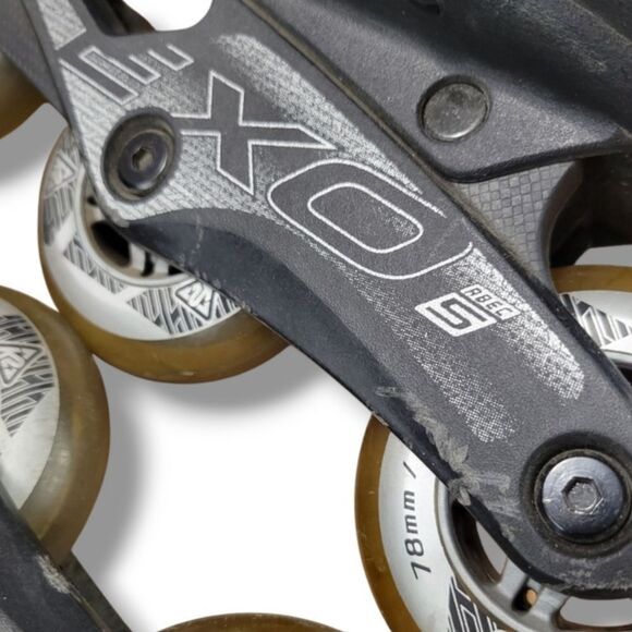 K2 EXO Inline Skates Size 11 Men's K2 EXO 108007 ABEC 5 Bearings 78mm/80a Wheels - Picture 10 of 14